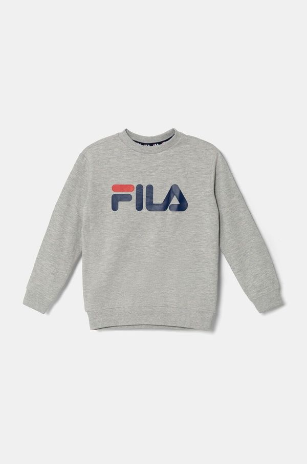 Fila Dječja dukserica Fila boja: siva, s tiskom