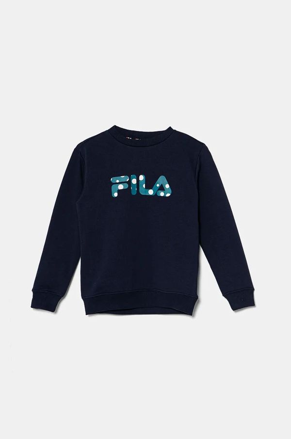 Fila Dječja dukserica Fila LIETH boja: tamno plava, s tiskom, FAK0372