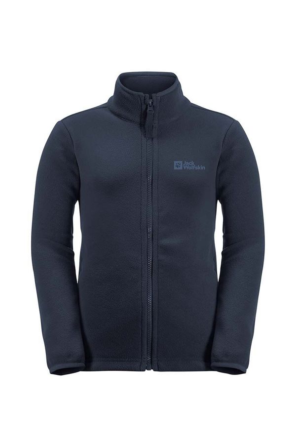 Jack Wolfskin Dječja dukserica Jack Wolfskin TAUNUS JACKET boja: crna, glatka