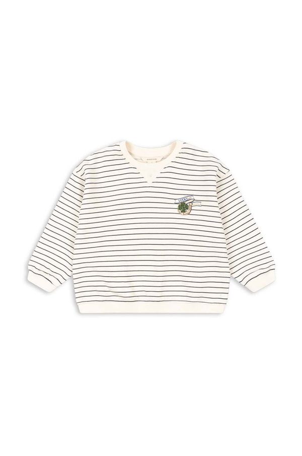 Konges Sløjd Dječja dukserica Konges Sløjd AMIO SWEATSHIRT GOTS boja: bijela, s uzorkom, KS101394