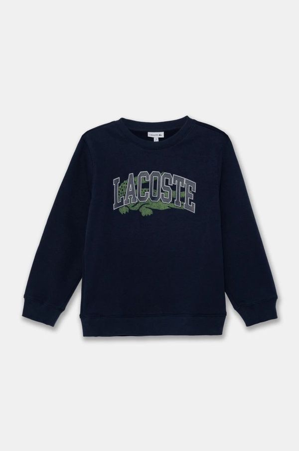 Lacoste Dječja dukserica Lacoste boja: tamno plava, s tiskom, SJ2493