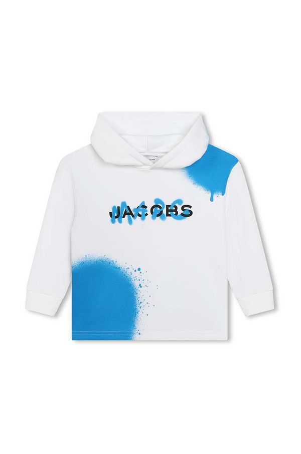 Marc Jacobs Dječja dukserica Marc Jacobs boja: bijela, s kapuljačom, s tiskom