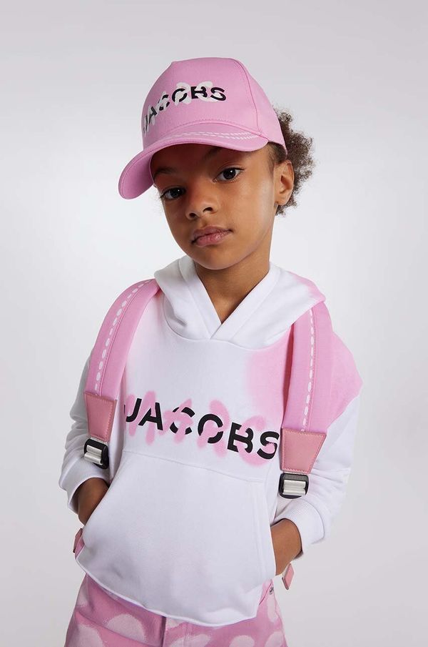 Marc Jacobs Dječja dukserica Marc Jacobs boja: bijela, s kapuljačom, s uzorkom