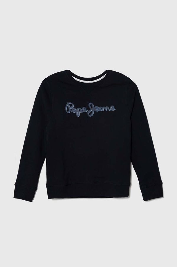 Pepe Jeans Dječja dukserica Pepe Jeans boja: tamno plava, s tiskom