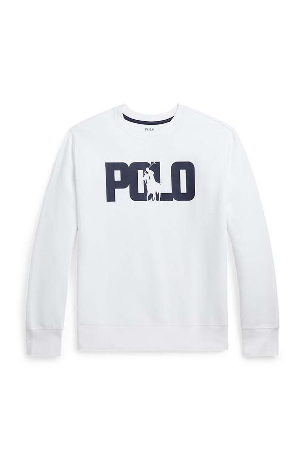 Polo Ralph Lauren Dječja dukserica Polo Ralph Lauren boja: bijela, s tiskom