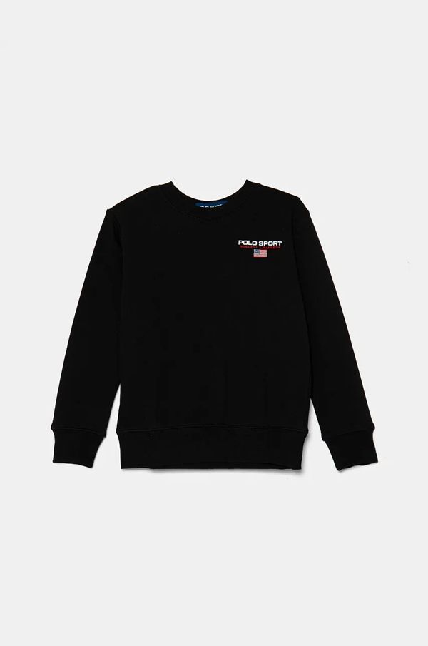 Polo Ralph Lauren Dječja dukserica Polo Ralph Lauren boja: crna, s aplikacijom, 323962116001