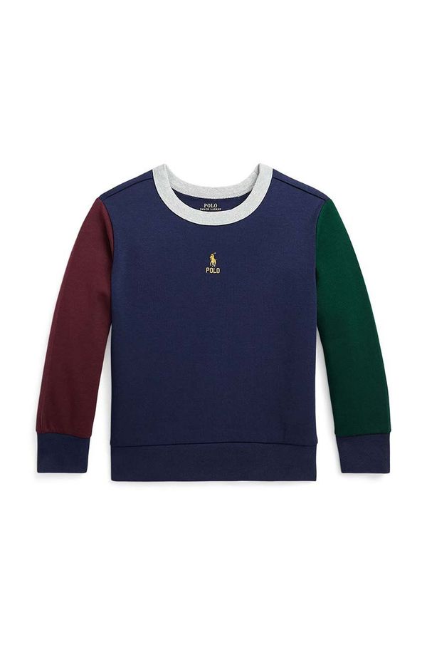 Polo Ralph Lauren Dječja dukserica Polo Ralph Lauren boja: tamno plava, s aplikacijom