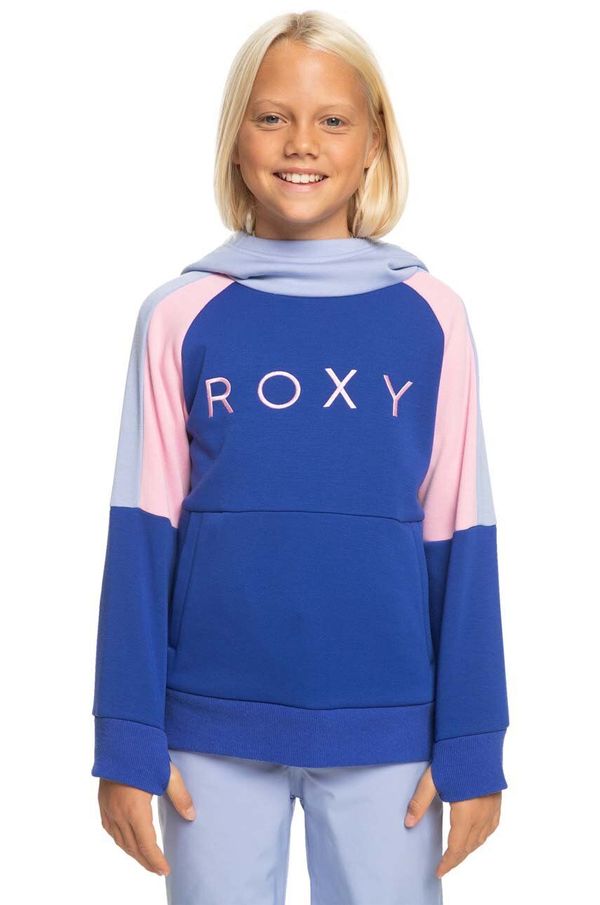 Roxy Dječja dukserica Roxy LIBERTY GIRL OTLR s kapuljačom, s tiskom