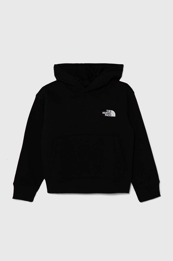 The North Face Dječja dukserica The North Face B MOUNTAIN LINE HOODIE boja: crna, s kapuljačom, s tiskom