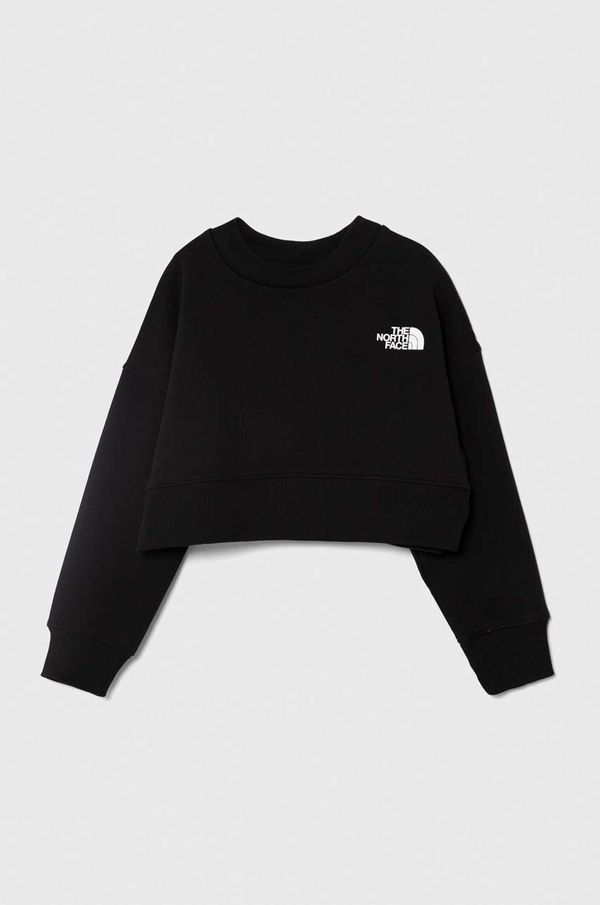 The North Face Dječja dukserica The North Face NEW CUTLINE CREW FLEECE boja: crna, bez uzorka