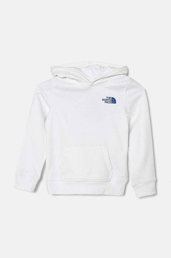 The North Face Dječja dukserica The North Face REDBOX REGULAR P/O HOODIE boja: bijela, s kapuljačom, s tiskom, NF0A89H9FN41