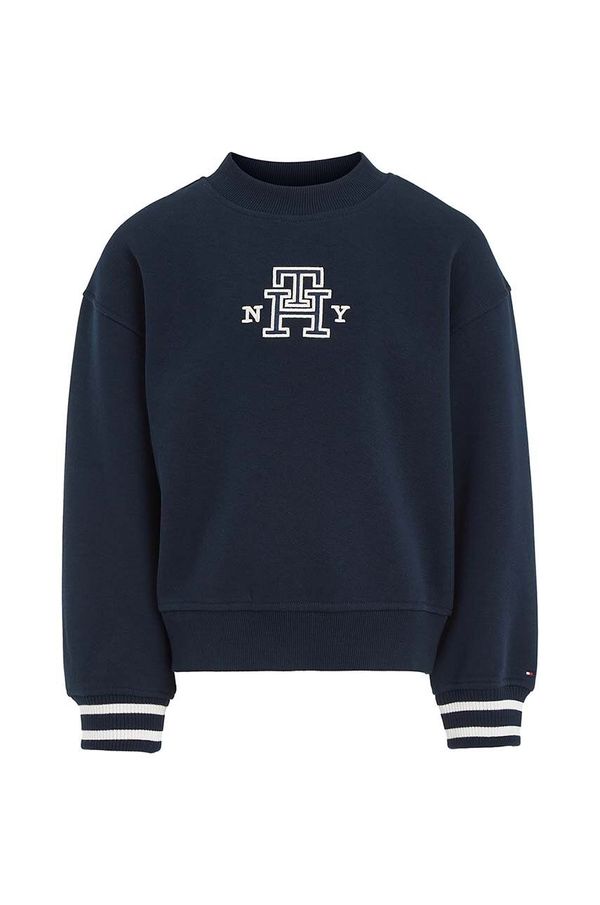 Tommy Hilfiger Dječja dukserica Tommy Hilfiger boja: tamno plava, s aplikacijom