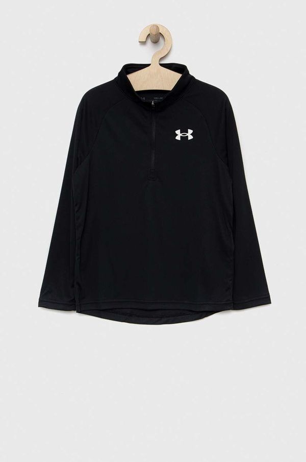 Under Armour Dječja dukserica Under Armour boja: crna, glatka