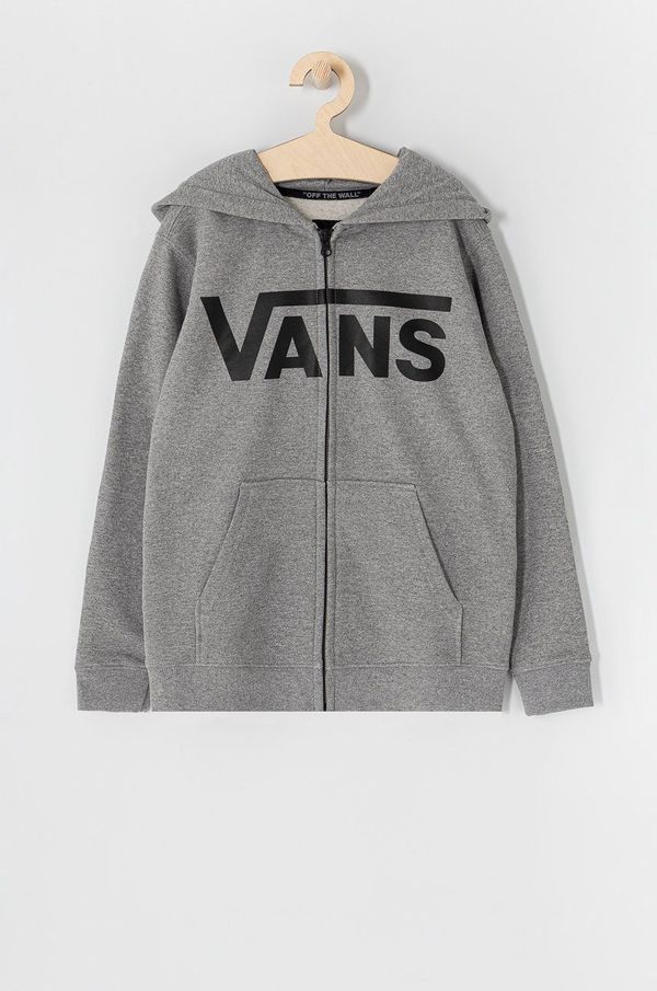 Vans Dječja dukserica Vans boja: siva, s kapuljačom