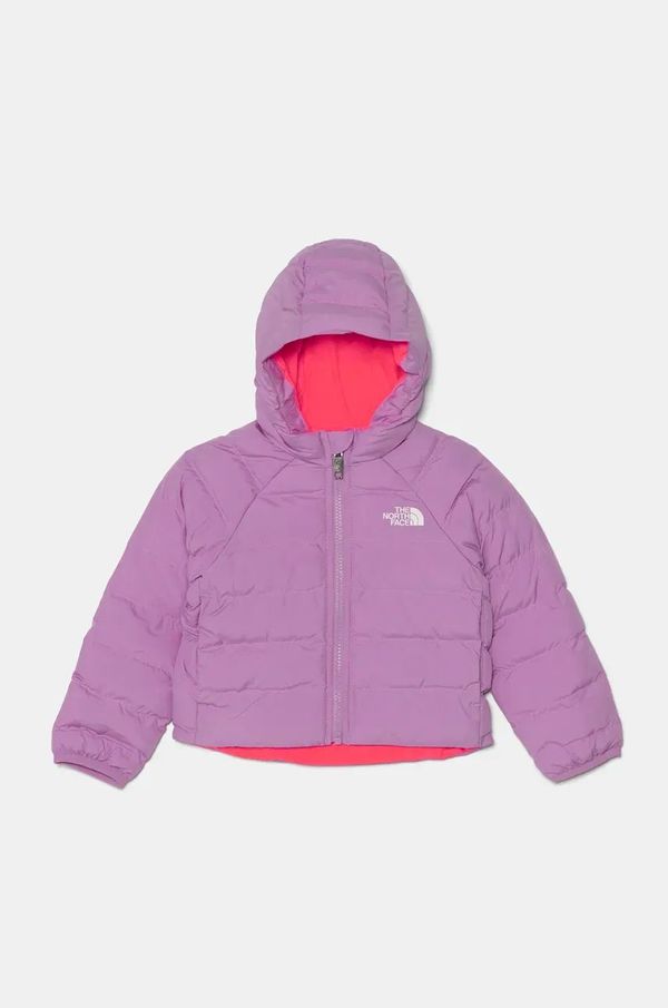 The North Face Dječja dvostrana jakna The North Face REVERSIBLE PERRITO HOODED JACKET boja: ljubičasta, NF0A88VJ1I81