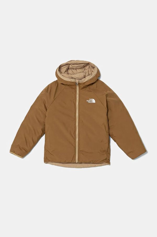The North Face Dječja dvostrana jakna The North Face REVERSIBLE PERRITO HOODED JACKET boja: žuta, NF0A88TWLK51