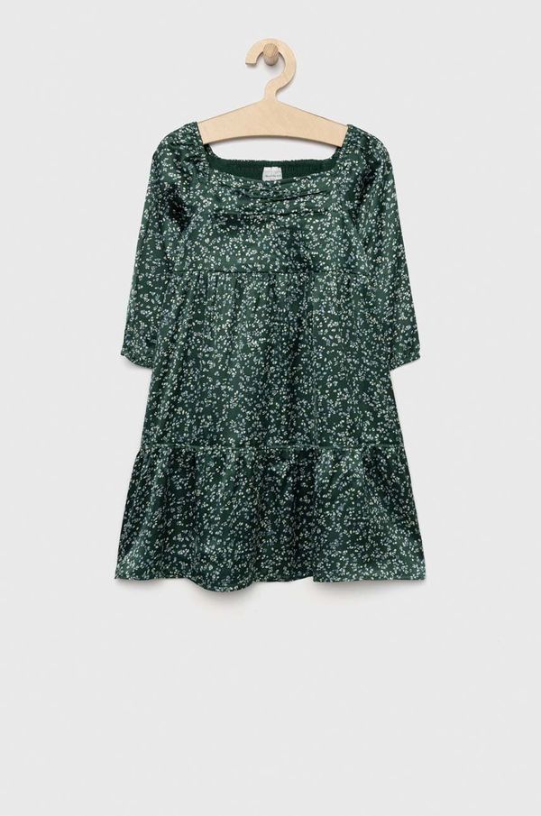 Abercrombie & Fitch Dječja haljina Abercrombie & Fitch boja: zelena, midi, širi se prema dolje