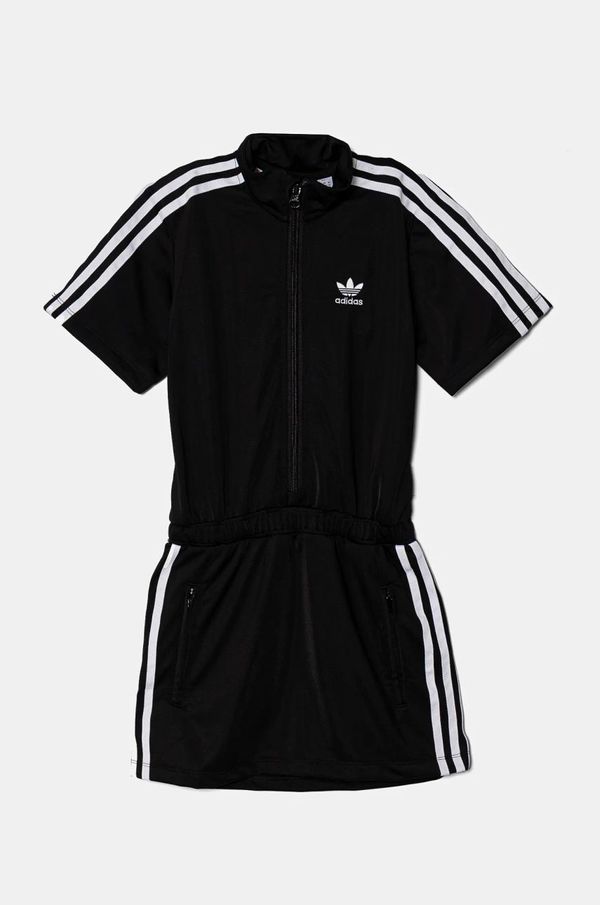 adidas Originals Dječja haljina adidas Originals boja: crna, mini, ravna, JD5823