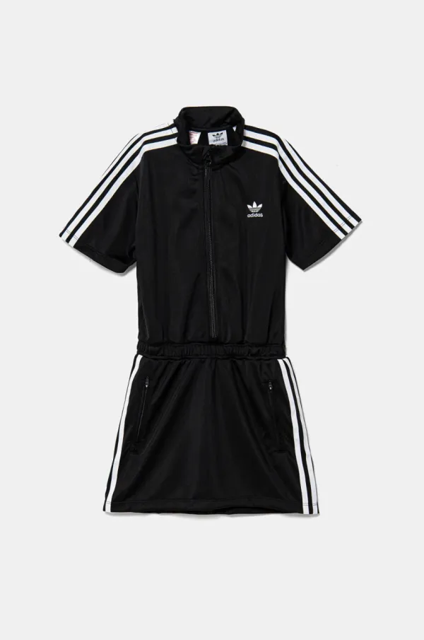 adidas Originals Dječja haljina adidas Originals boja: crna, mini, širi se prema dolje, JD3535