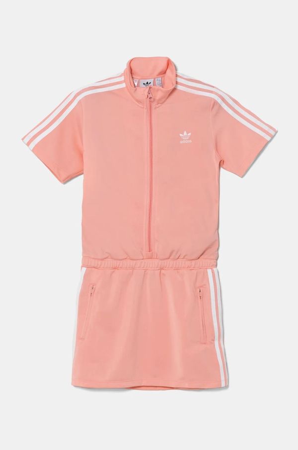 adidas Originals Dječja haljina adidas Originals boja: narančasta, mini, oversize, JD3534