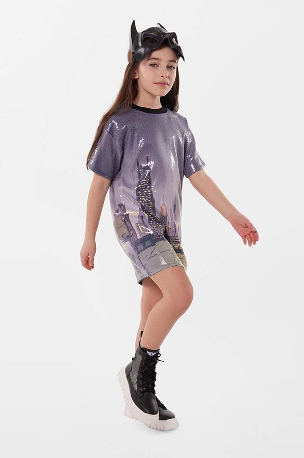 DKNY Dječja haljina Dkny x DC Comics mini, ravna