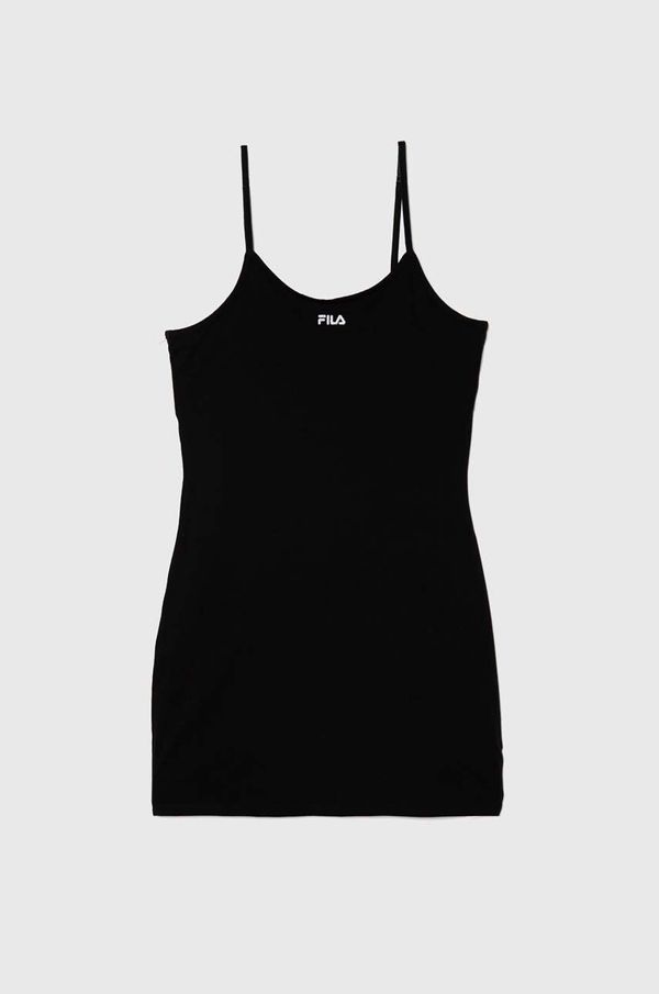 Fila Dječja haljina Fila LANGENBORN boja: crna, mini, ravna