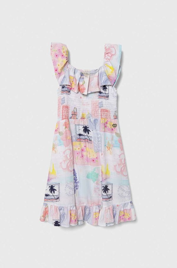 Guess Dječja haljina Guess mini, širi se prema dolje