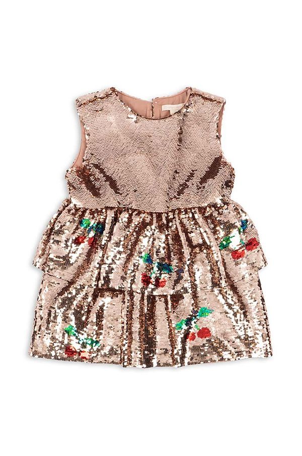 Konges Sløjd Dječja haljina Konges Sløjd LULU DRESS boja: bež, mini, širi se prema dolje, KS101574