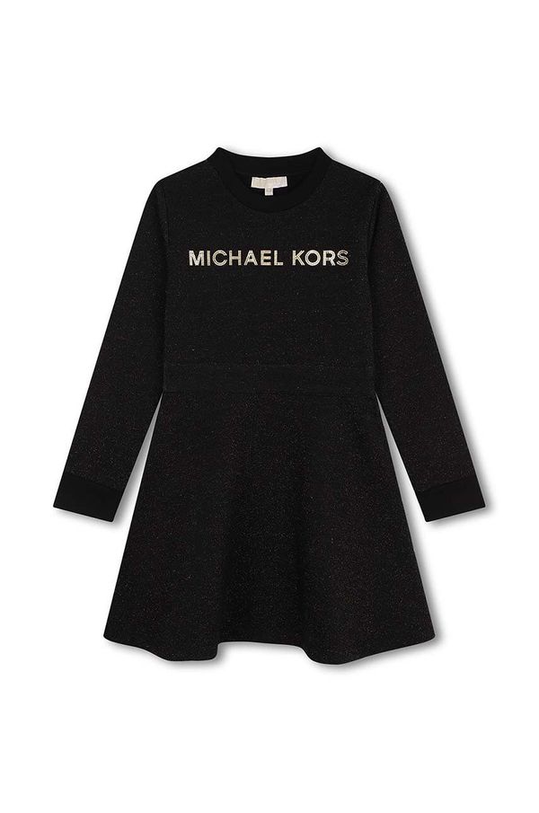 Michael Kors Dječja haljina Michael Kors boja: crna, mini, širi se prema dolje, R30166