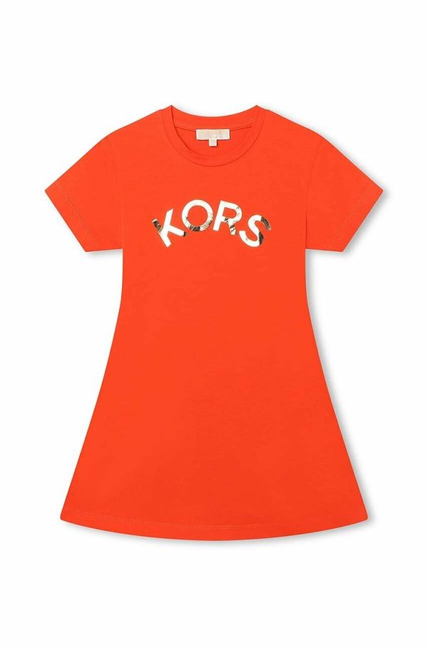 Michael Kors Dječja haljina Michael Kors boja: crvena, mini, ravna