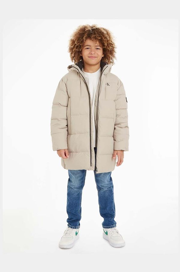 Calvin Klein Jeans Dječja jakna Calvin Klein Jeans boja: bež
