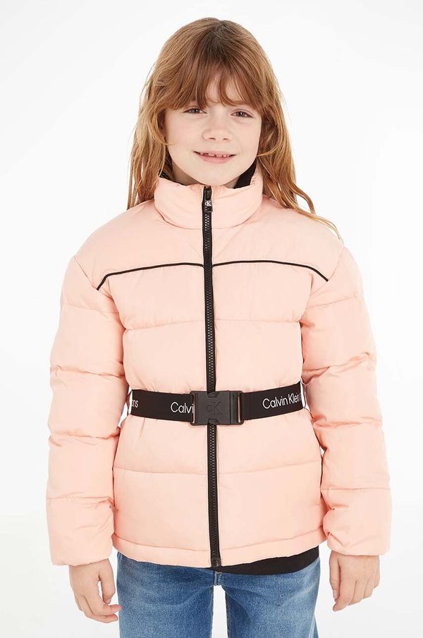 Calvin Klein Jeans Dječja jakna Calvin Klein Jeans boja: ružičasta