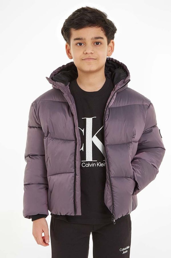 Calvin Klein Jeans Dječja jakna Calvin Klein Jeans boja: siva