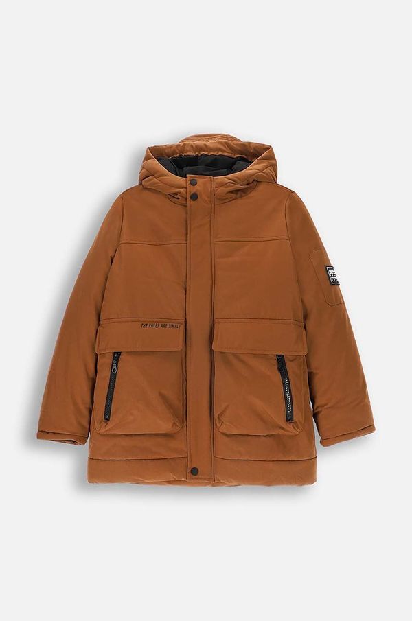 Coccodrillo Dječja jakna Coccodrillo boja: smeđa, OUTERWEAR BOY KIDS