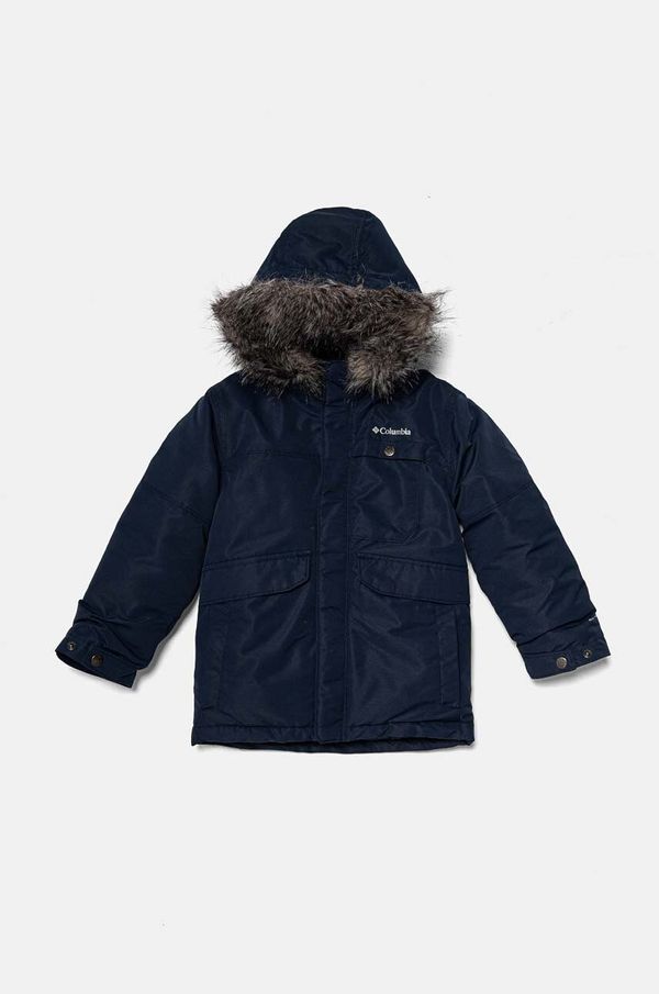 Columbia Dječja jakna Columbia Nordic Strider boja: tamno plava, 2090222