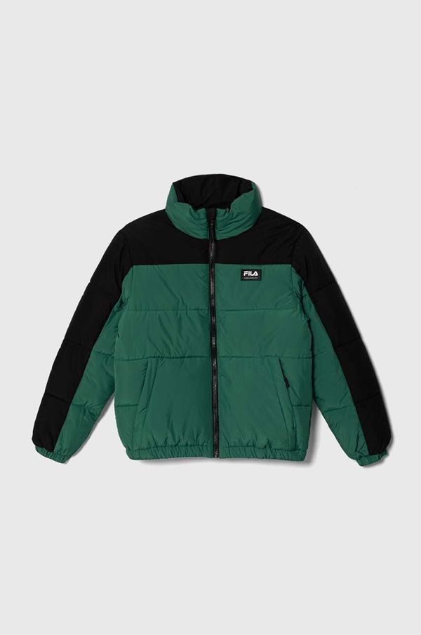 Fila Dječja jakna Fila THALWENDEN blocked puff jacket boja: zelena
