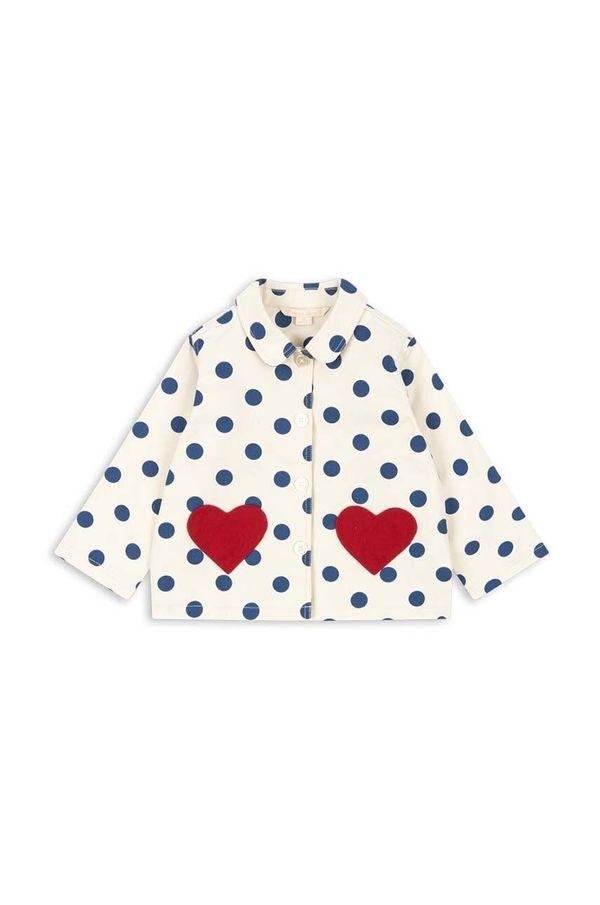 Konges Sløjd Dječja jakna Konges Sløjd NOLA SHIRT JACKET GOTS boja: bijela, KS101637