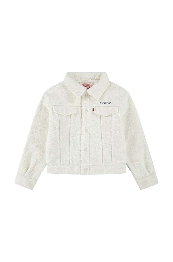 Levi's Dječja jakna Levi's BOXY FIT SHERPA TRUCKER boja: bež, 4EL264