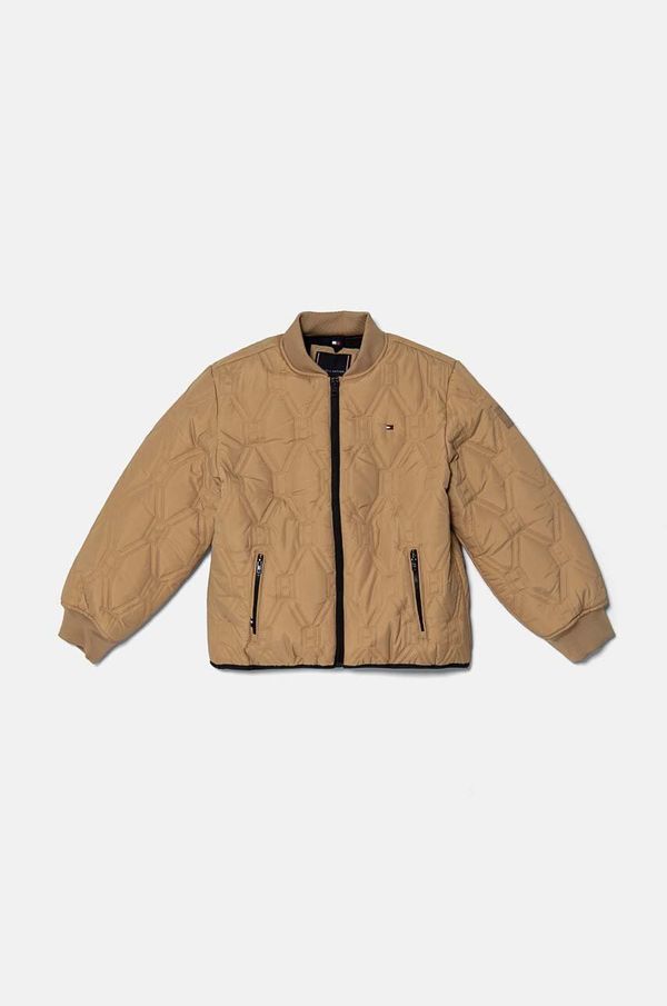 Tommy Hilfiger Dječja jakna Tommy Hilfiger boja: bež, KB0KB09208