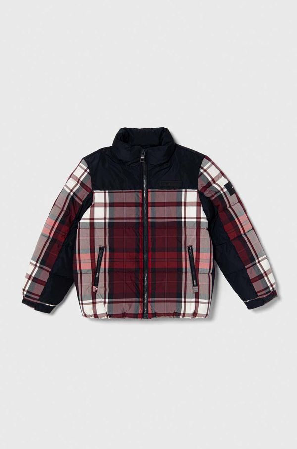 Tommy Hilfiger Dječja jakna Tommy Hilfiger boja: bordo