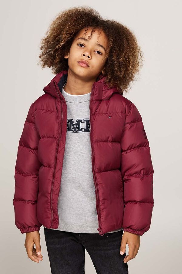 Tommy Hilfiger Dječja jakna Tommy Hilfiger boja: bordo, KB0KB08341
