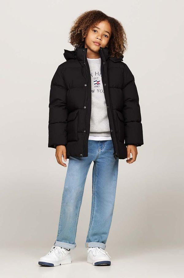 Tommy Hilfiger Dječja jakna Tommy Hilfiger boja: crna, KB0KB09401