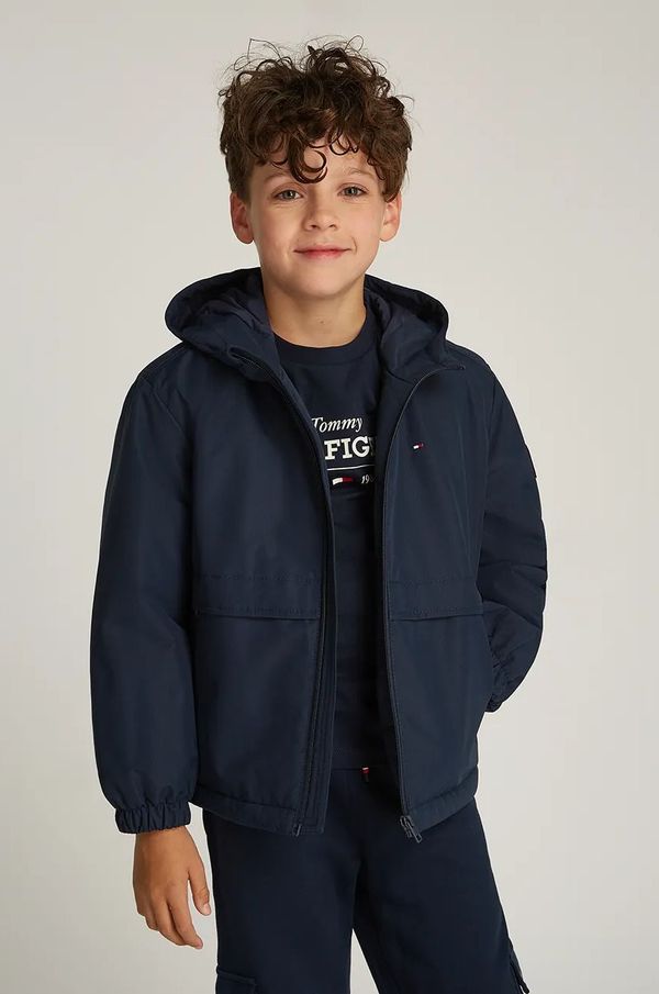 Tommy Hilfiger Dječja jakna Tommy Hilfiger boja: tamno plava, KB0KB09365