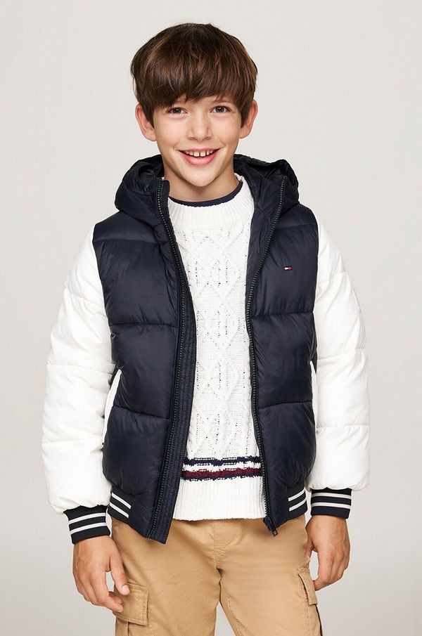 Tommy Hilfiger Dječja jakna Tommy Hilfiger boja: tamno plava, KB0KB09465