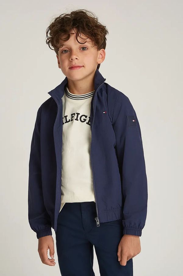 Tommy Hilfiger Dječja jakna Tommy Hilfiger boja: tamno plava, KB0KB09593