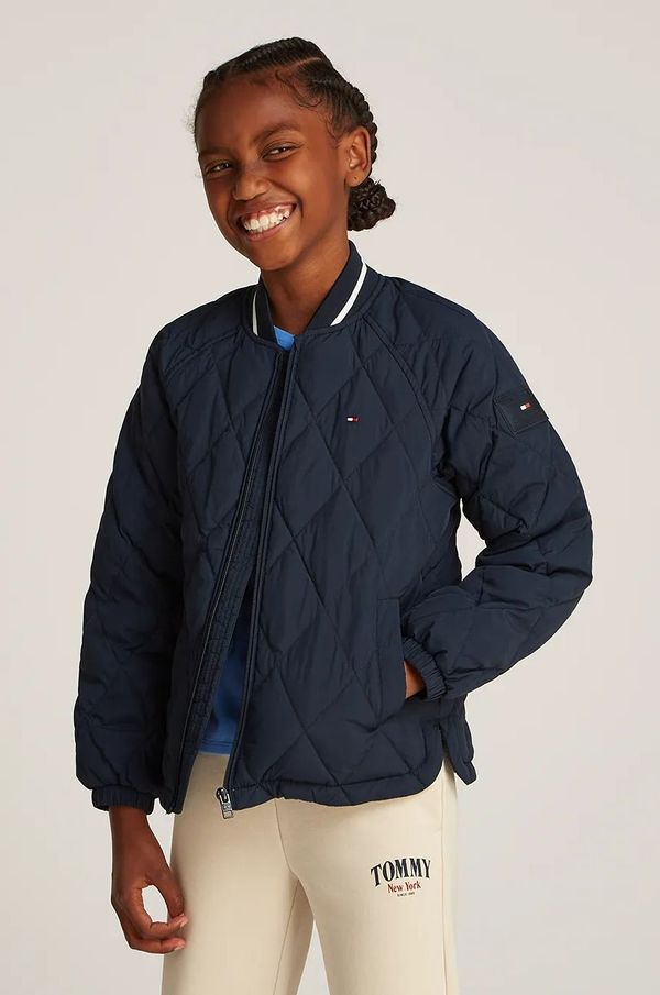 Tommy Hilfiger Dječja jakna Tommy Hilfiger boja: tamno plava, KS0KS00620