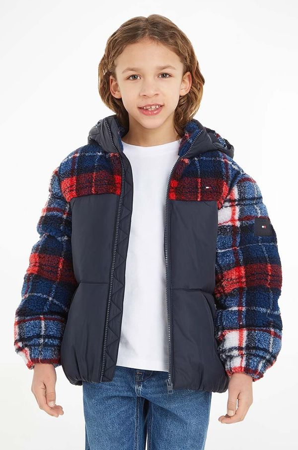 Tommy Hilfiger Dječja jakna Tommy Hilfiger boja: tamno plava