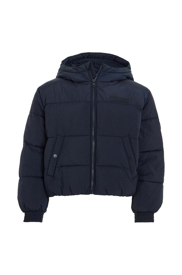 Tommy Hilfiger Dječja jakna Tommy Hilfiger boja: tamno plava