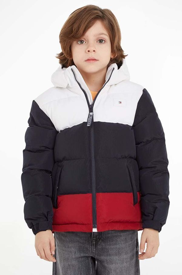 Tommy Hilfiger Dječja jakna Tommy Hilfiger boja: tamno plava