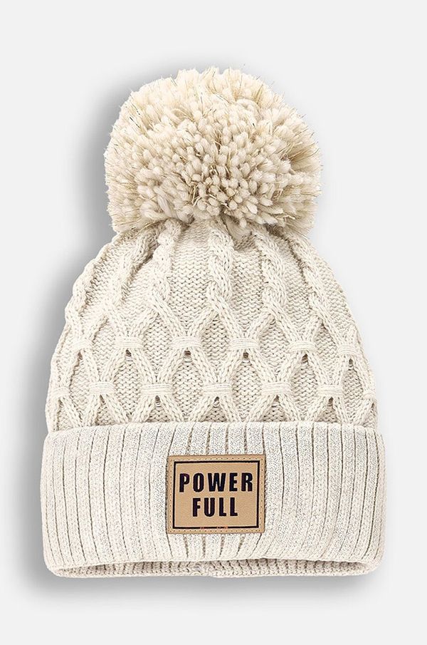 Coccodrillo Dječja kapa Coccodrillo boja: bež, ACCESSORIES WINTER GIRL